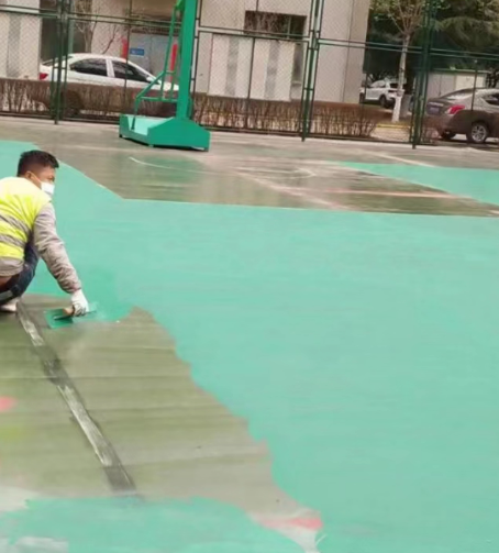 湘西球场地面翻新